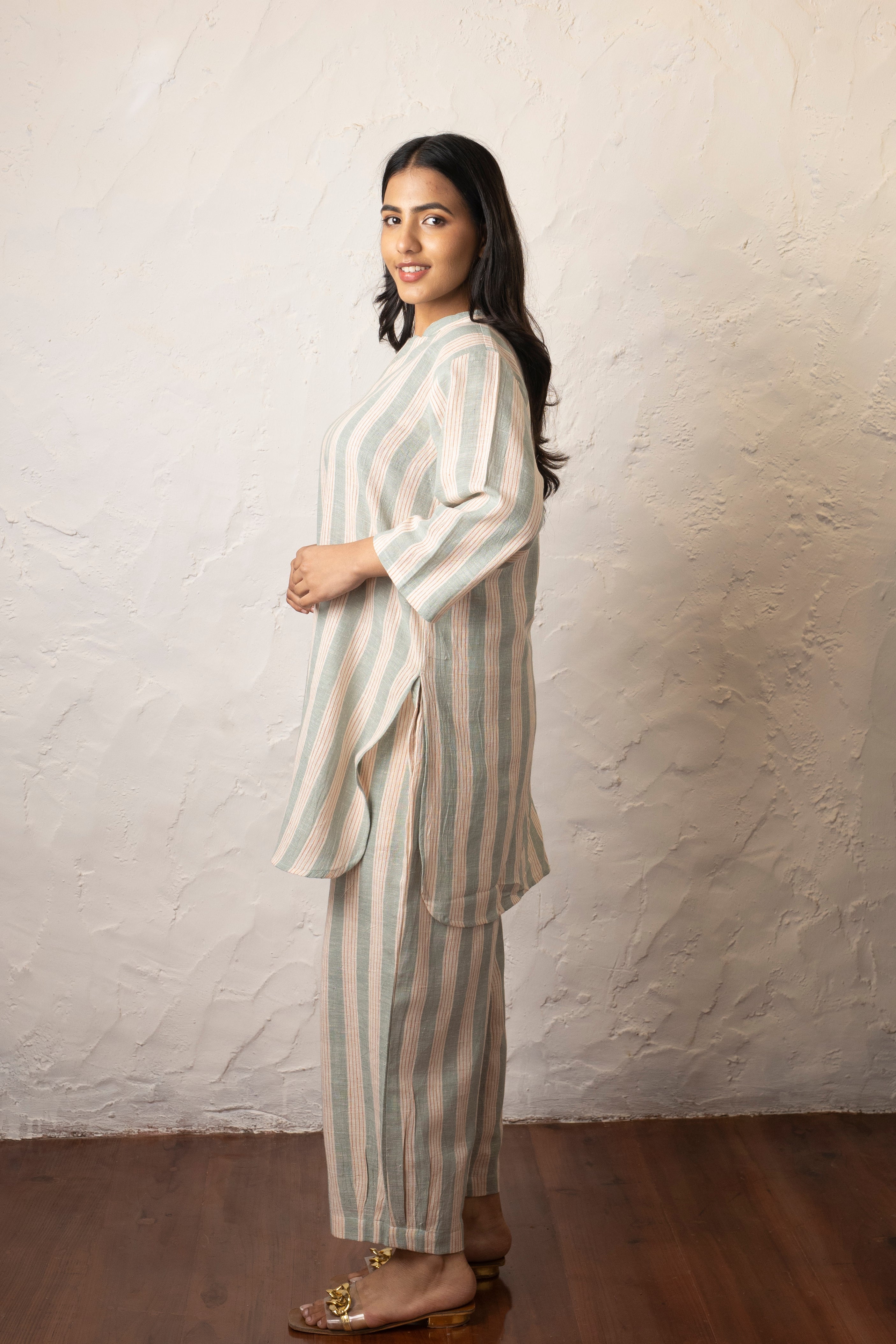 Suyin Set - Sea Green Striped