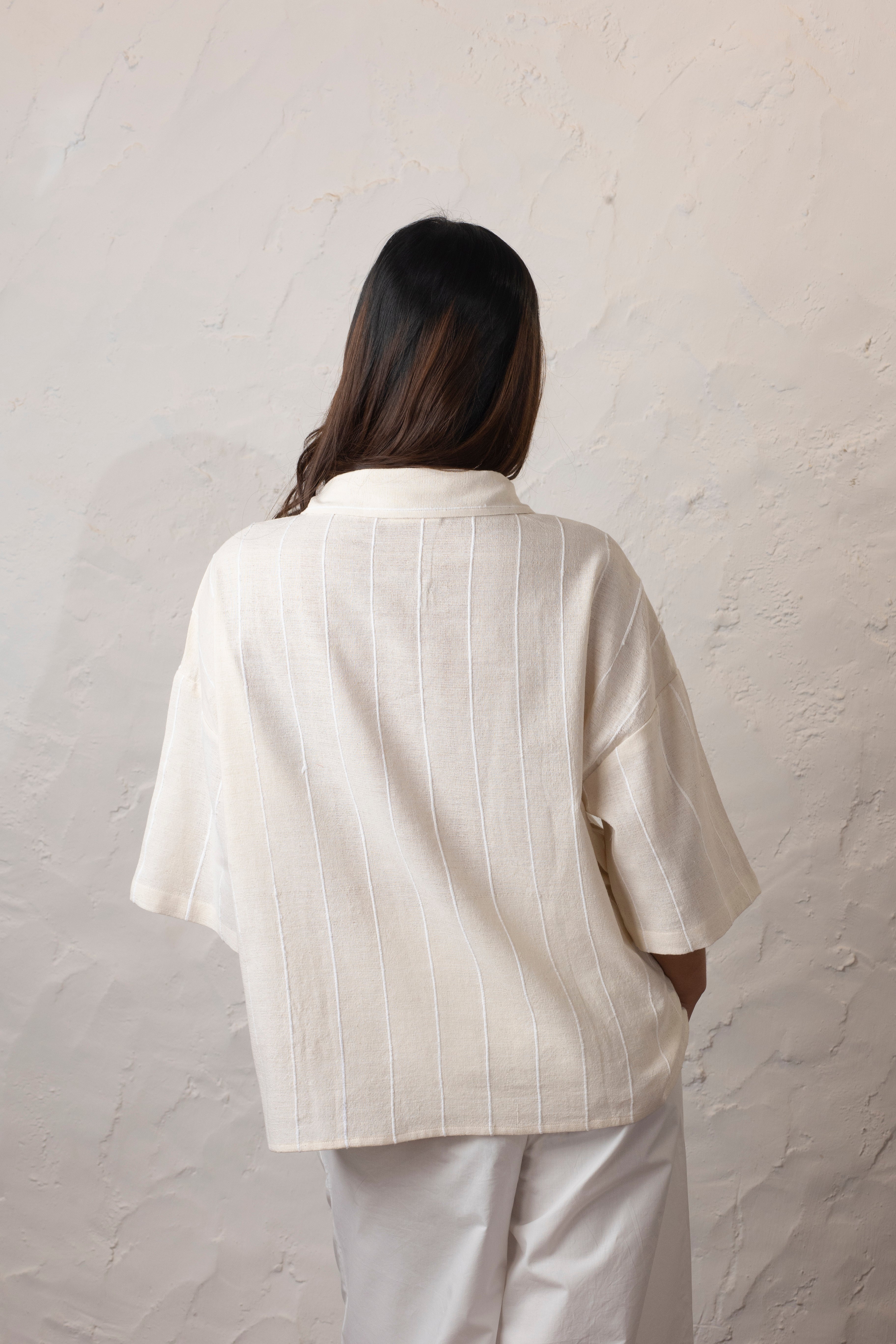 Gul Flared Bottoms - White