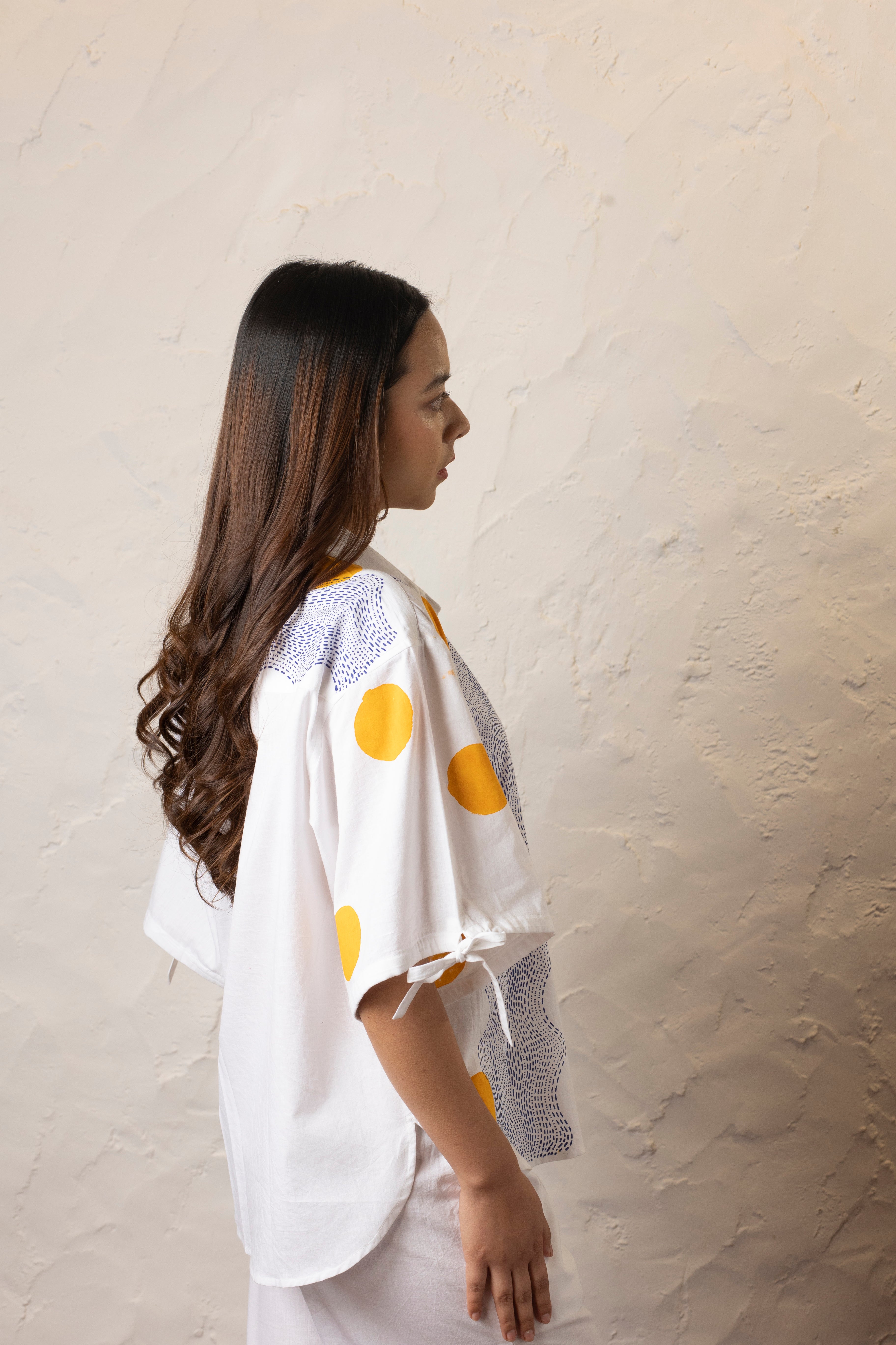 Tulum White Shirt - Signature Print