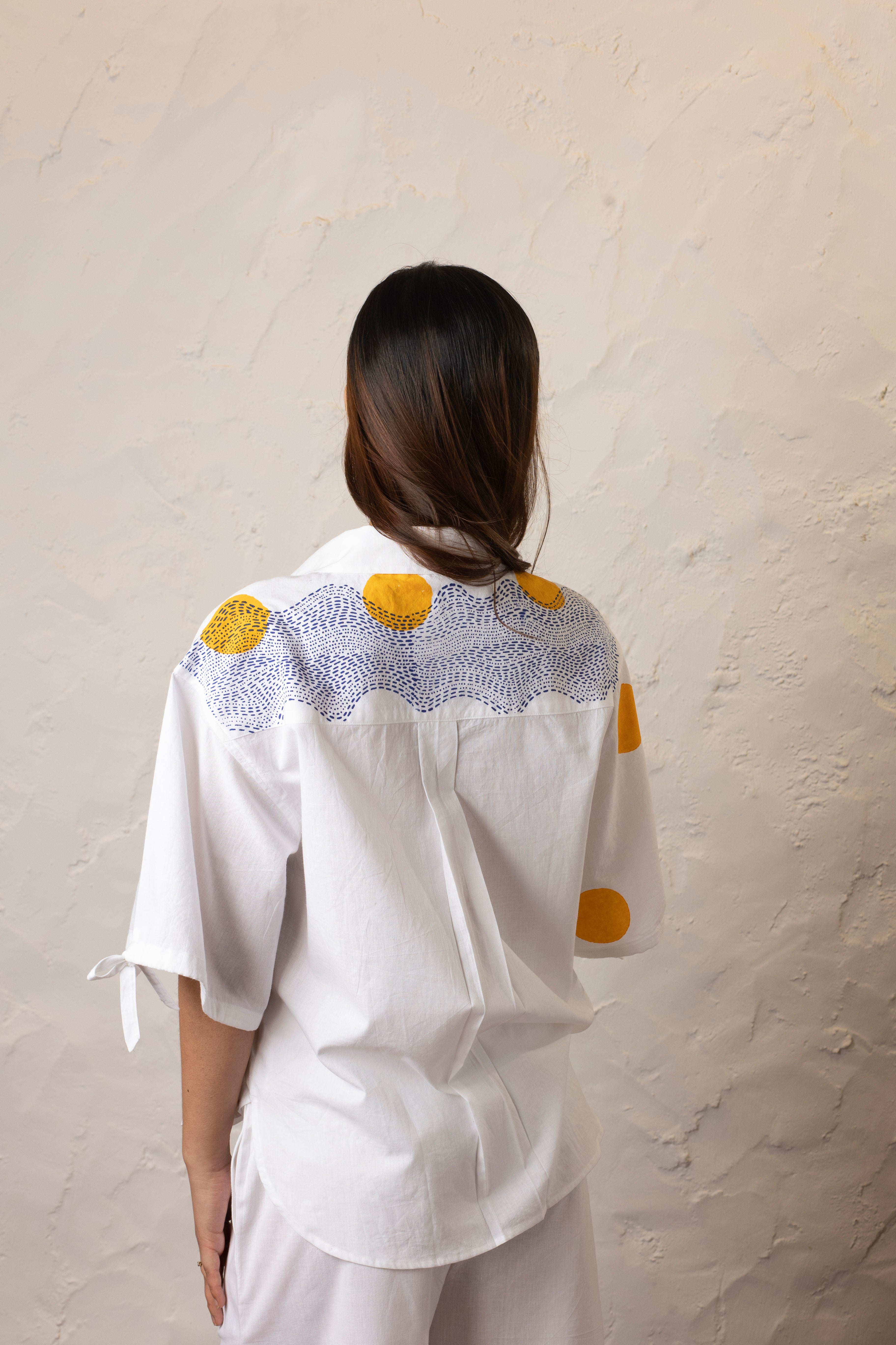 Tulum White Shirt - Signature Print