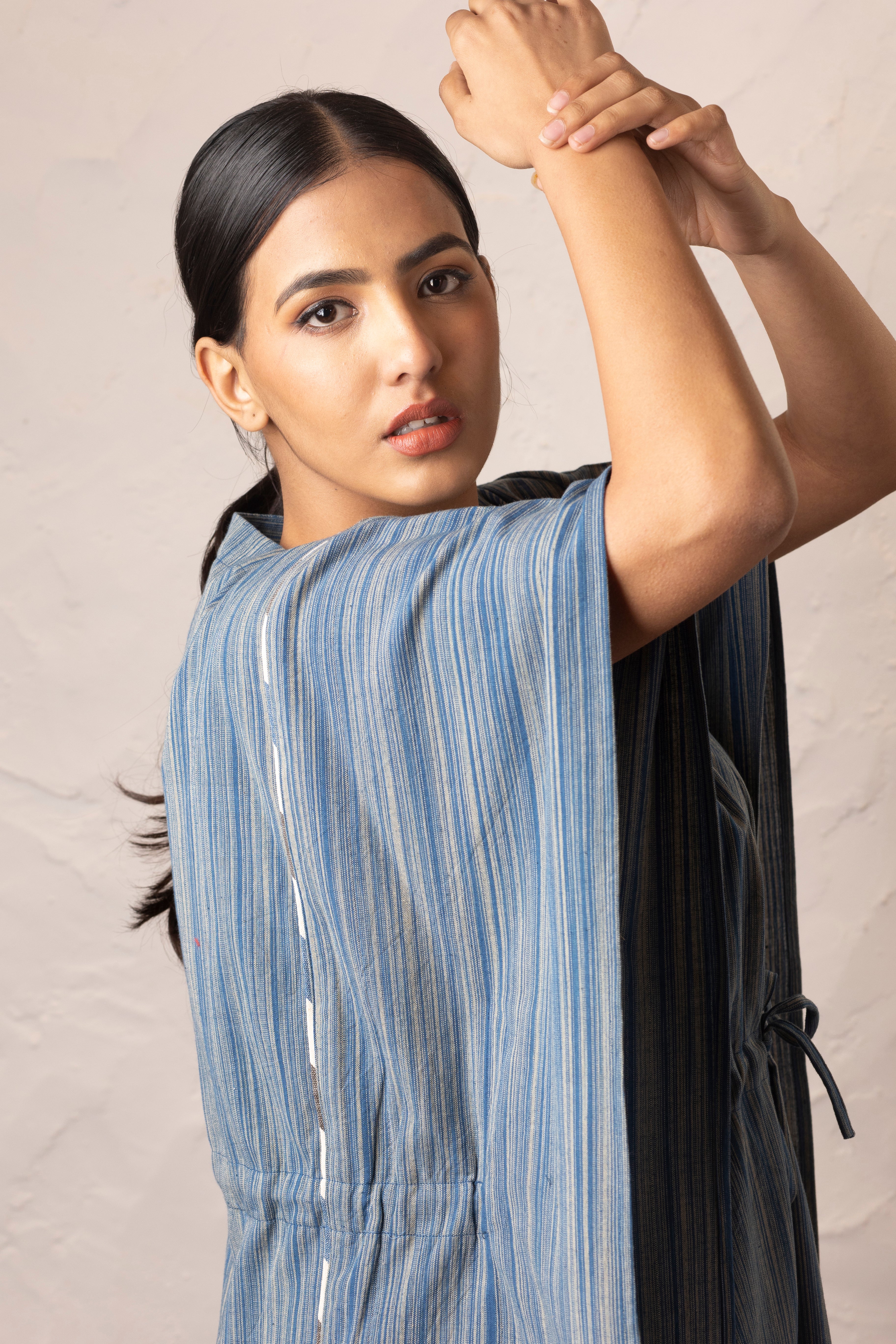 Meso Kaftan - Textured Indigo