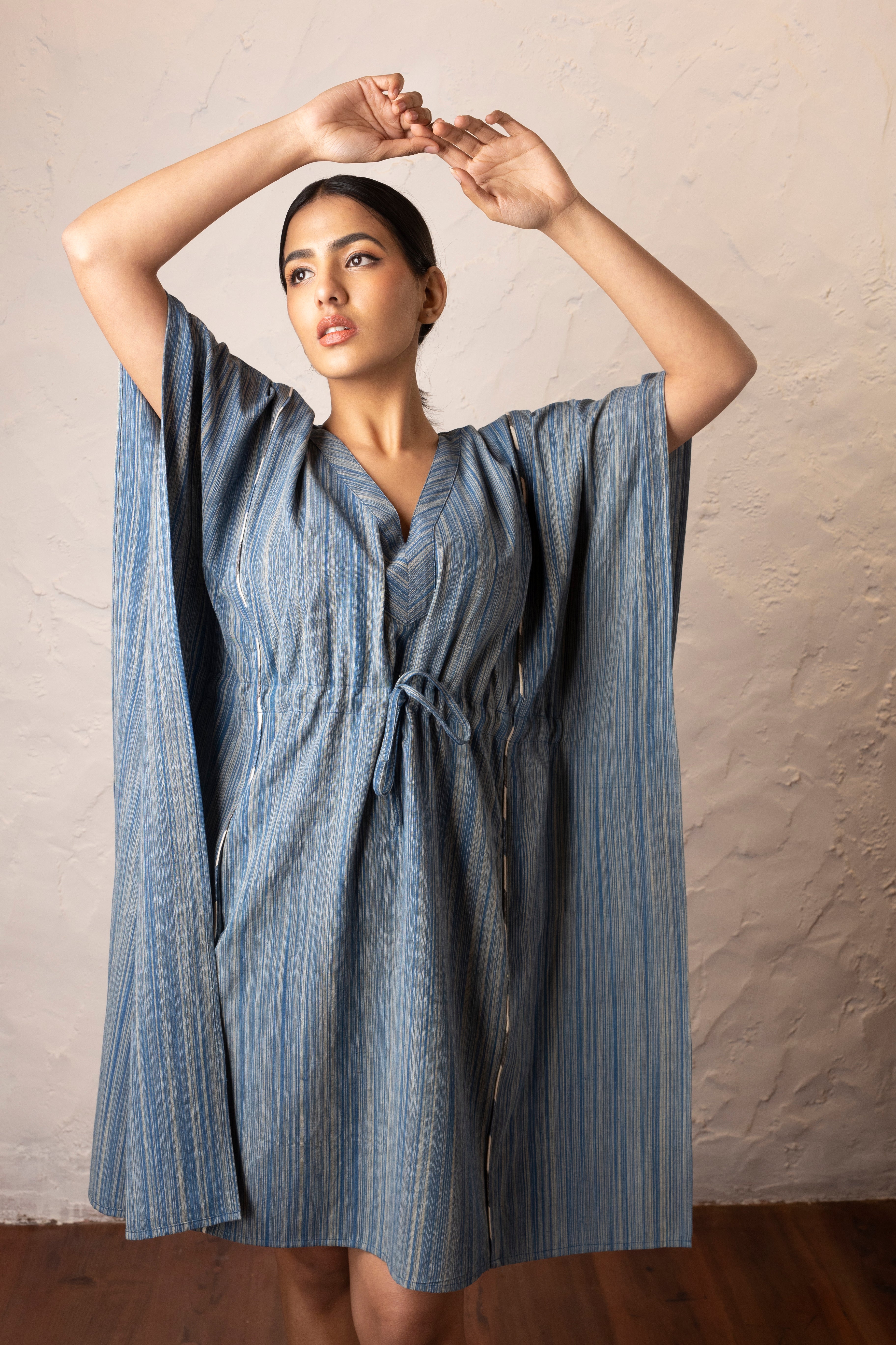Meso Kaftan - Textured Indigo