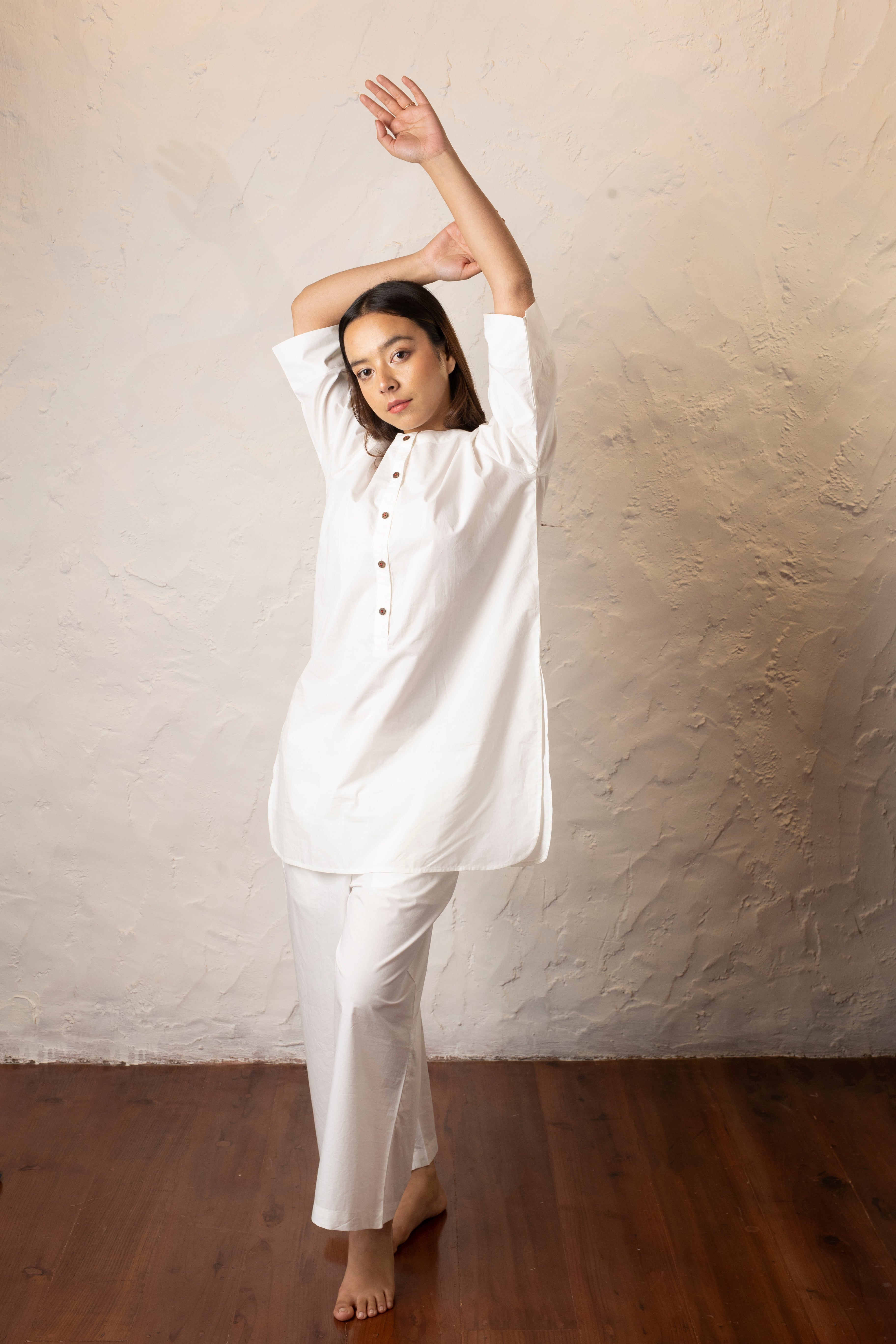 Celeste Co-ord Set - White