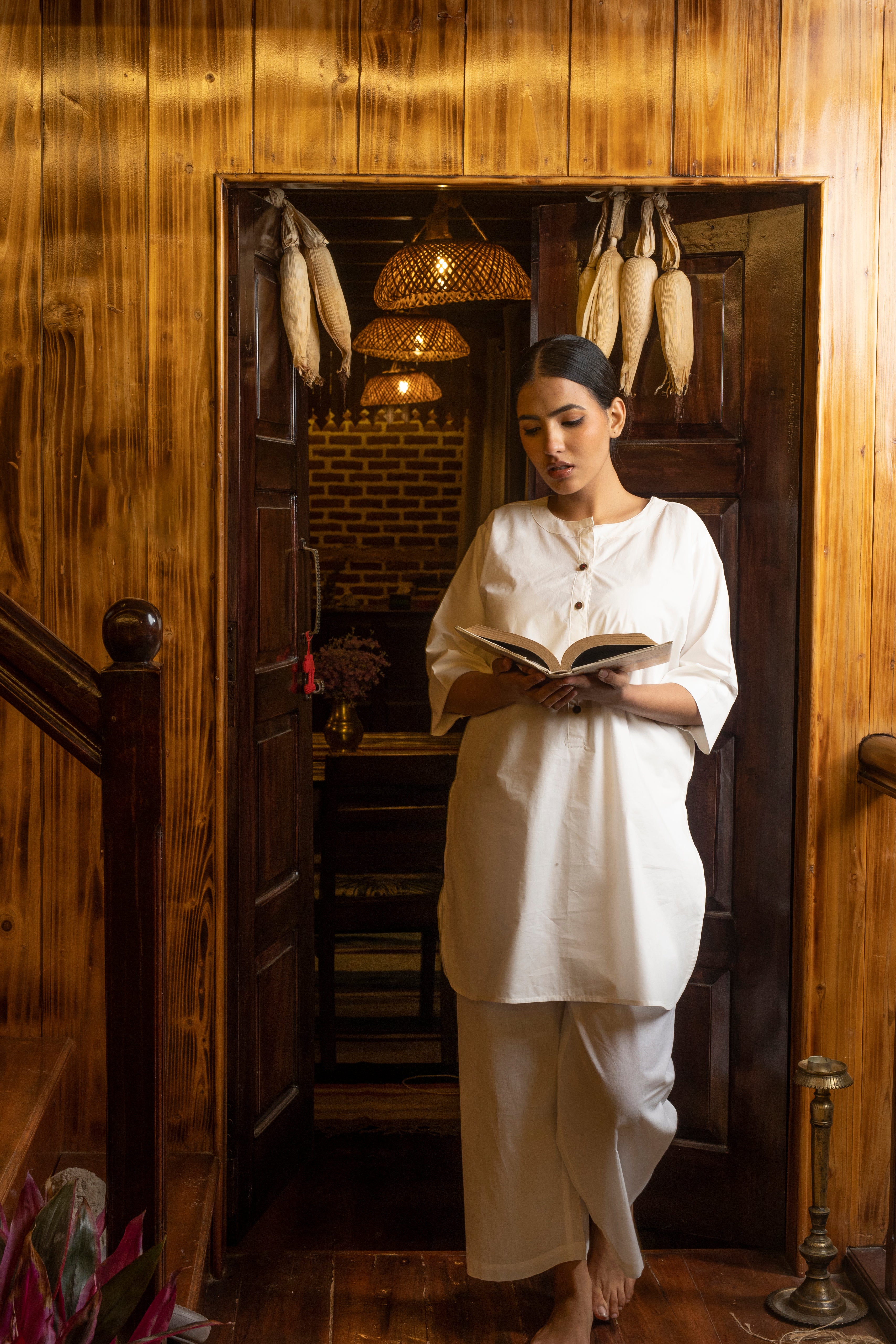 Celeste Co-ord Set - White