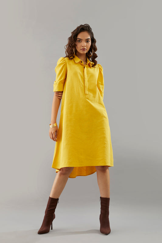 MOBORR Yellow Dress