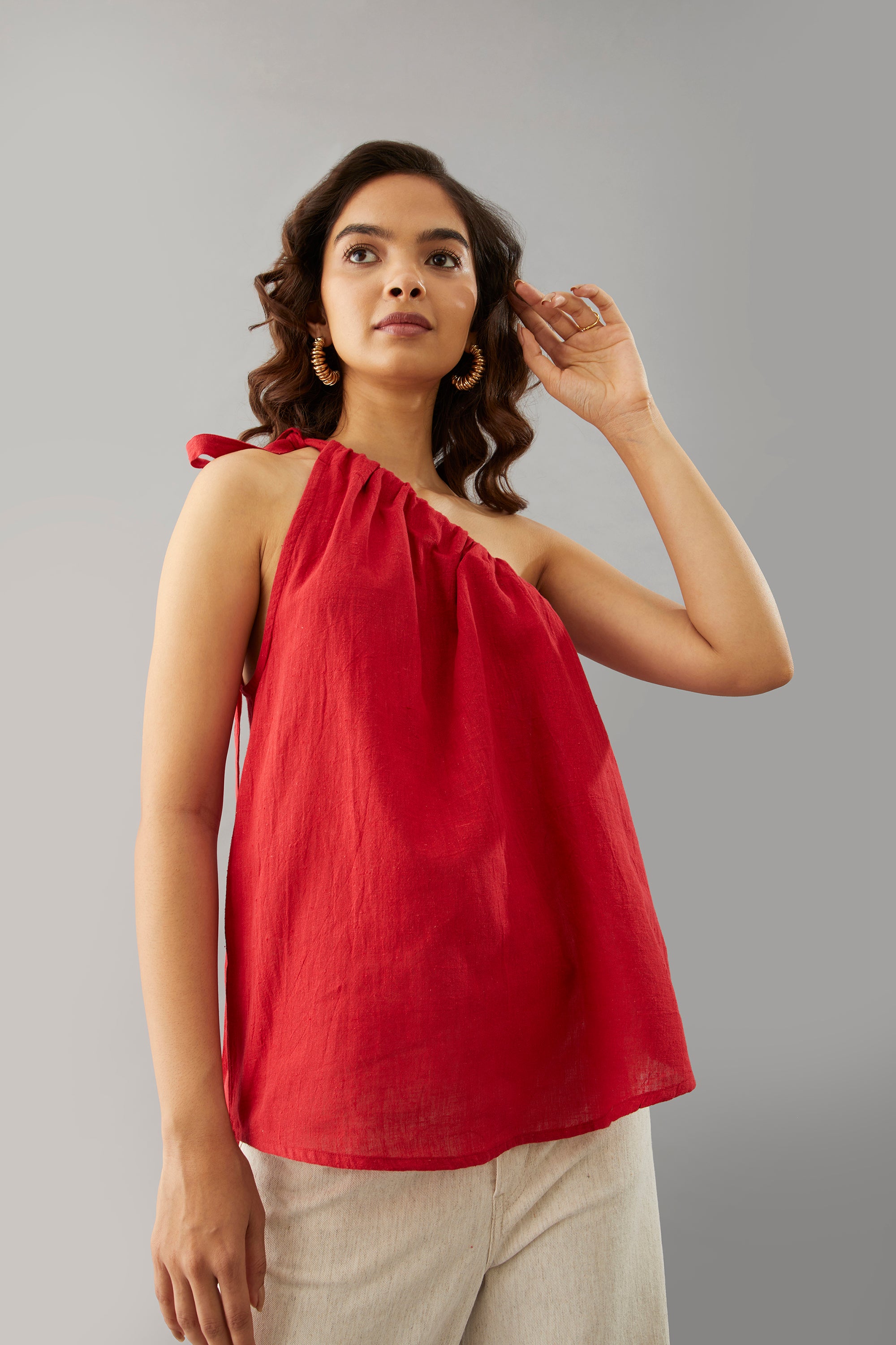 Vltava one shoulder top