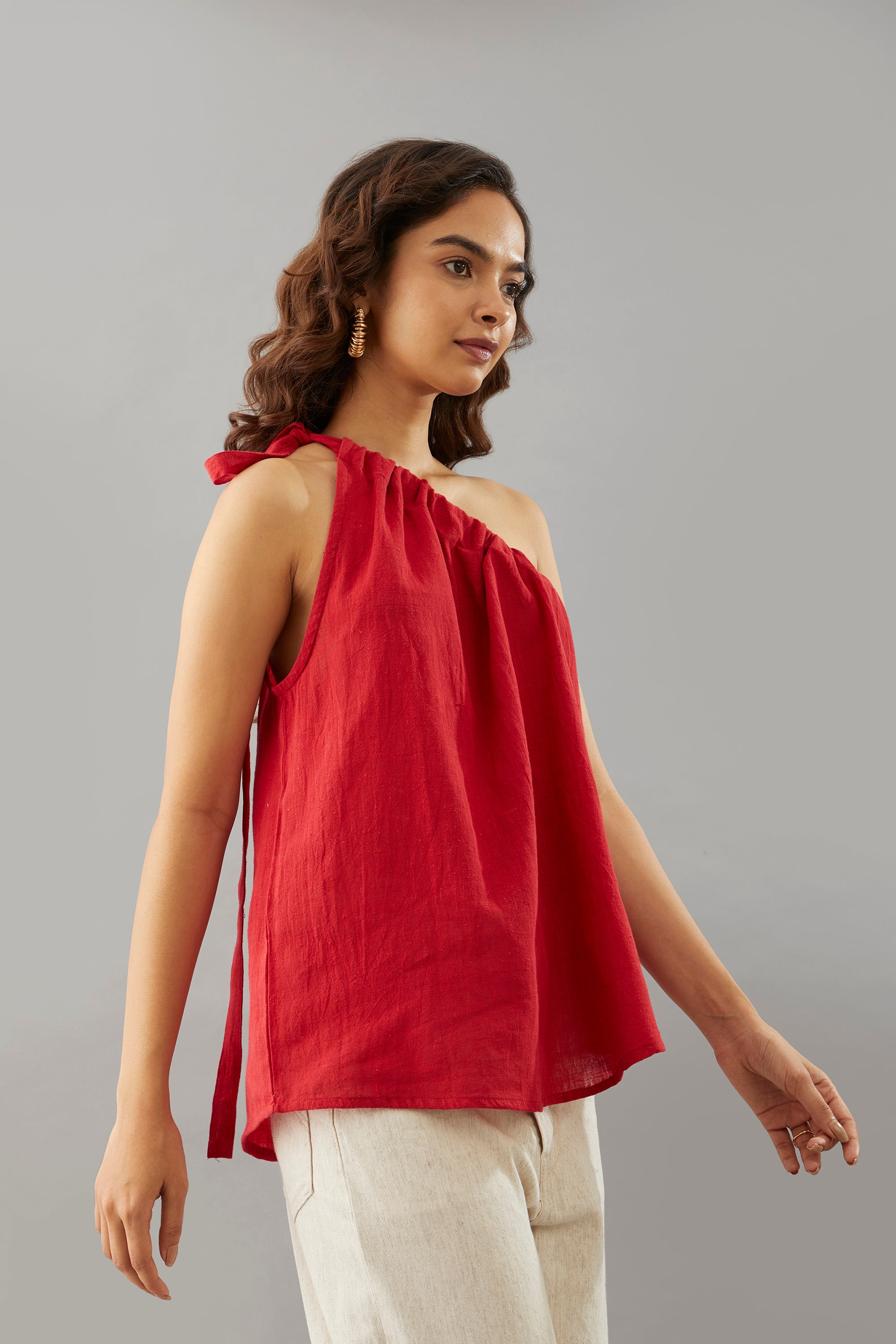 Vltava one shoulder top