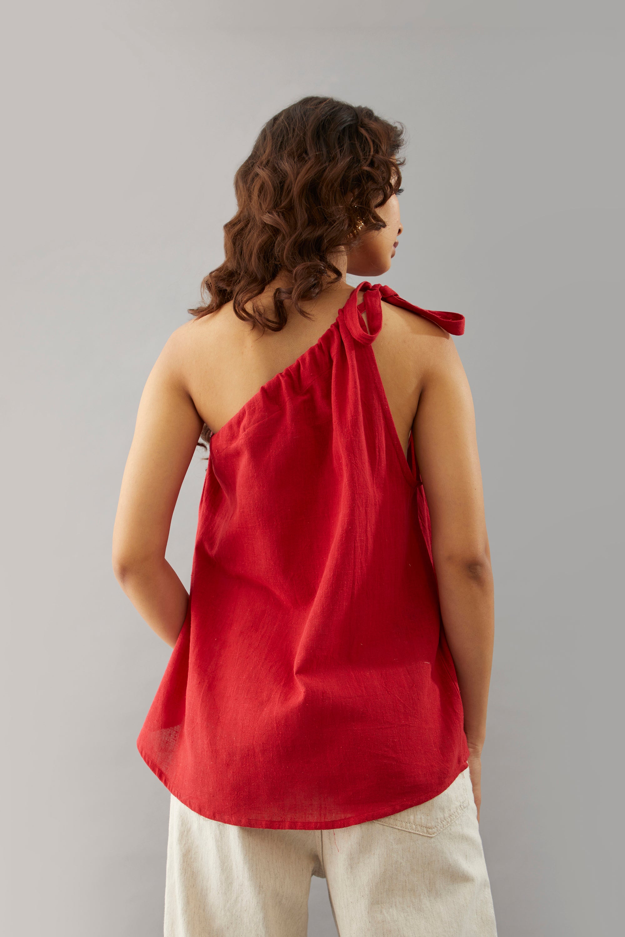 Vltava one shoulder top