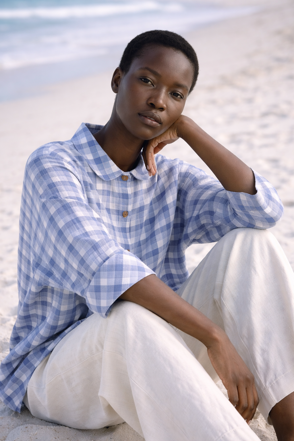 Xeus Handwoven Cotton Plaid Shirt