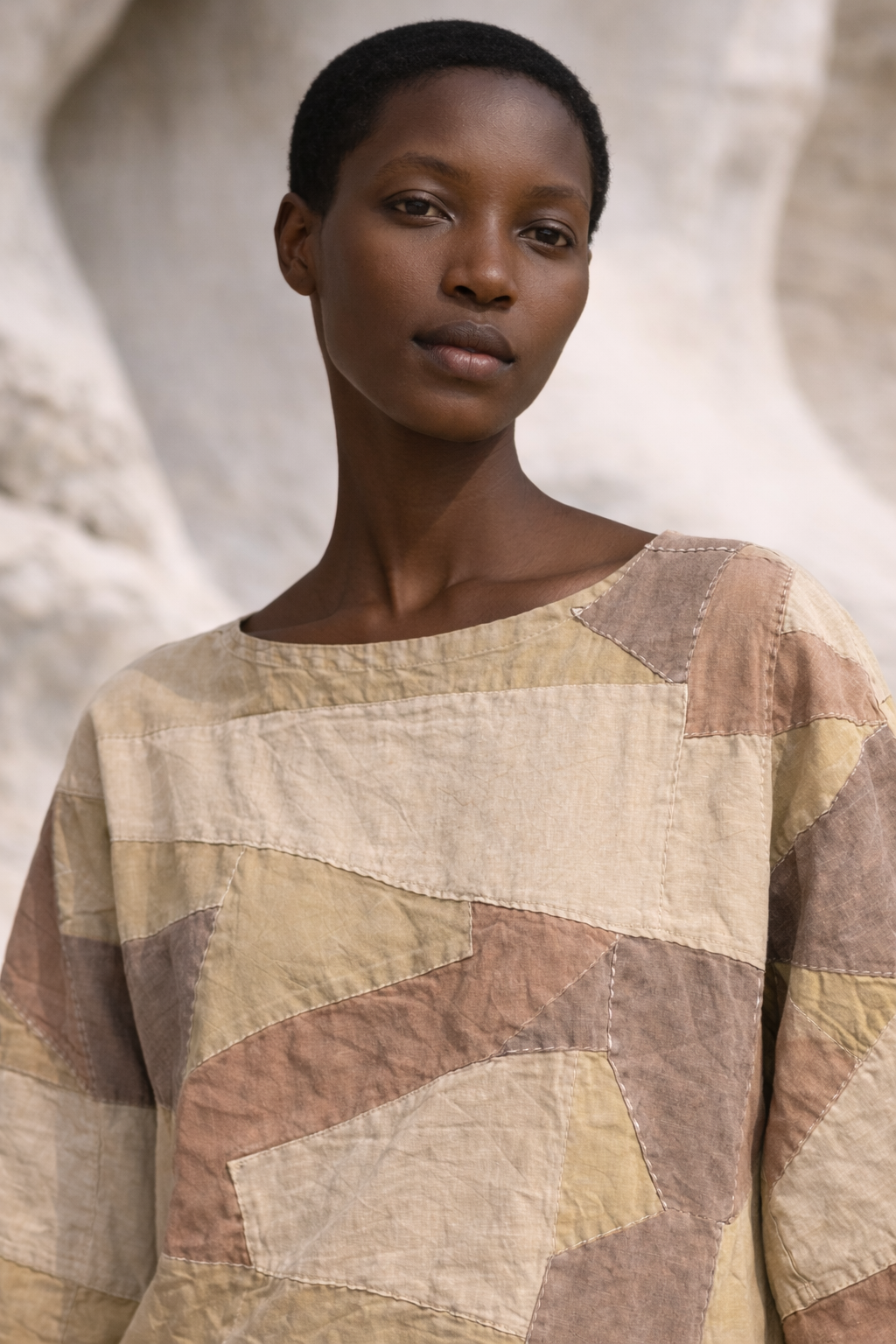 Sebae One-of-a-Kind Handsewn Cotton Top