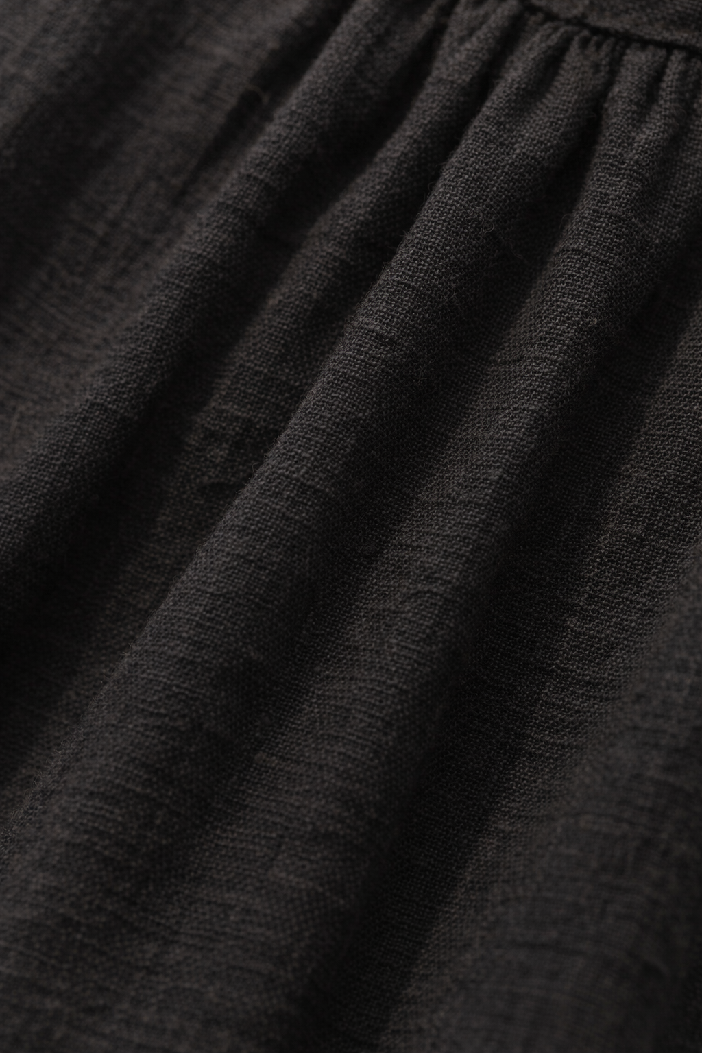 Noir Black Handwoven Cotton Dress