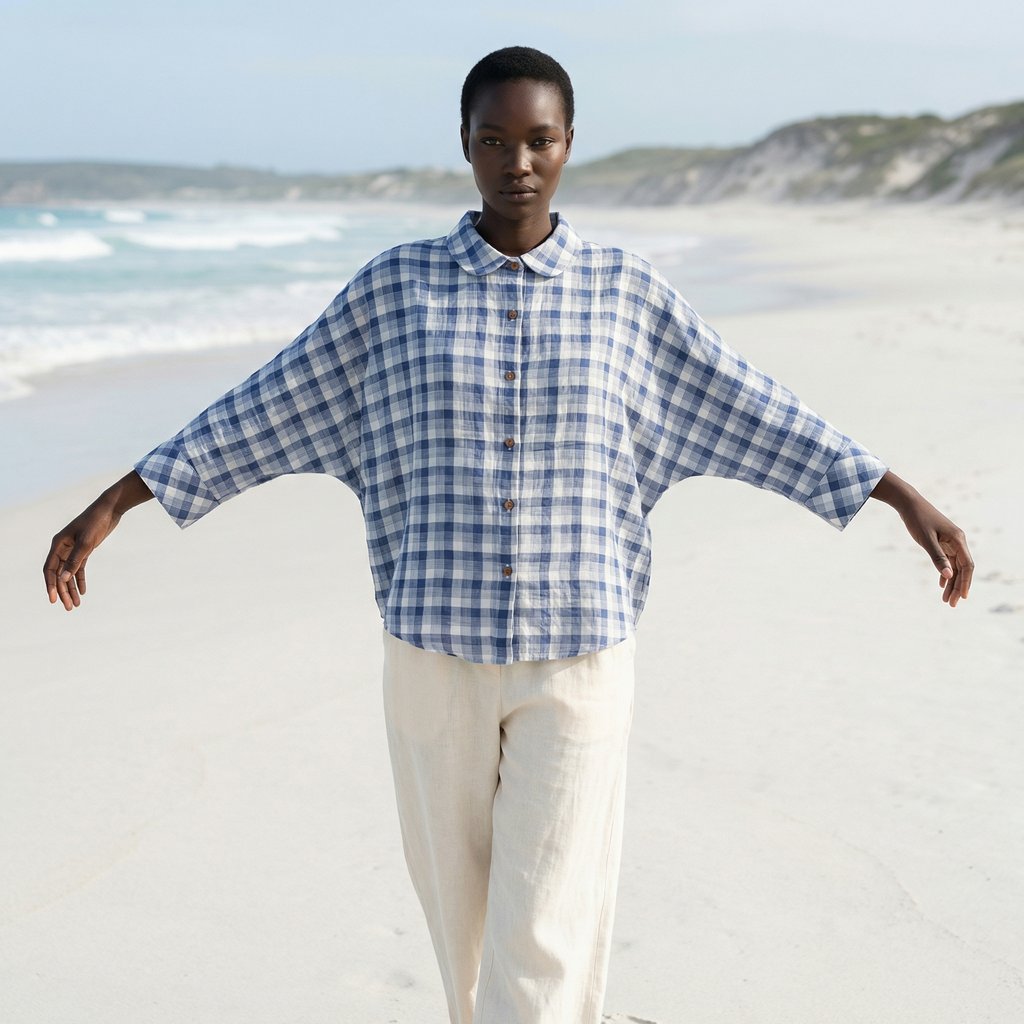 Xeus Handwoven Cotton Plaid Shirt