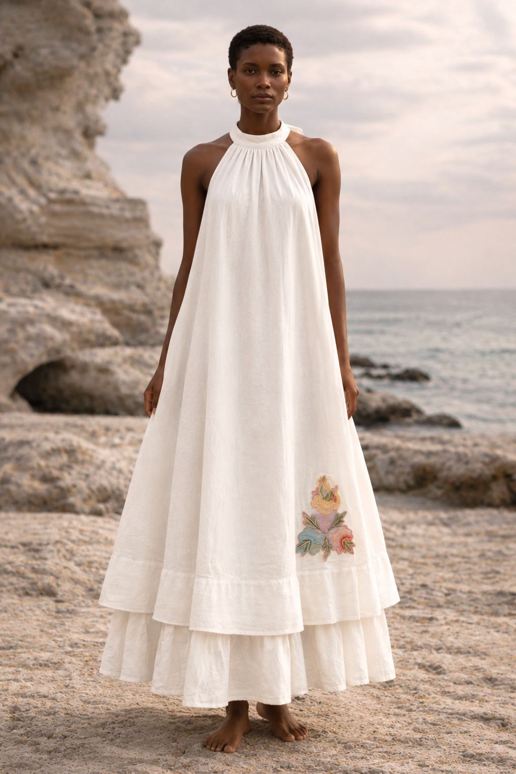 Sassandra Embroidered Maxi Dress
