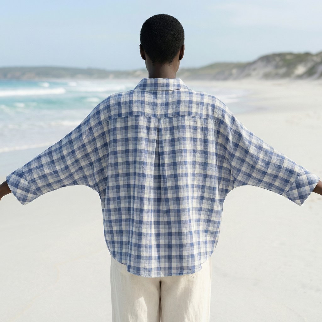 Xeus Handwoven Cotton Plaid Shirt