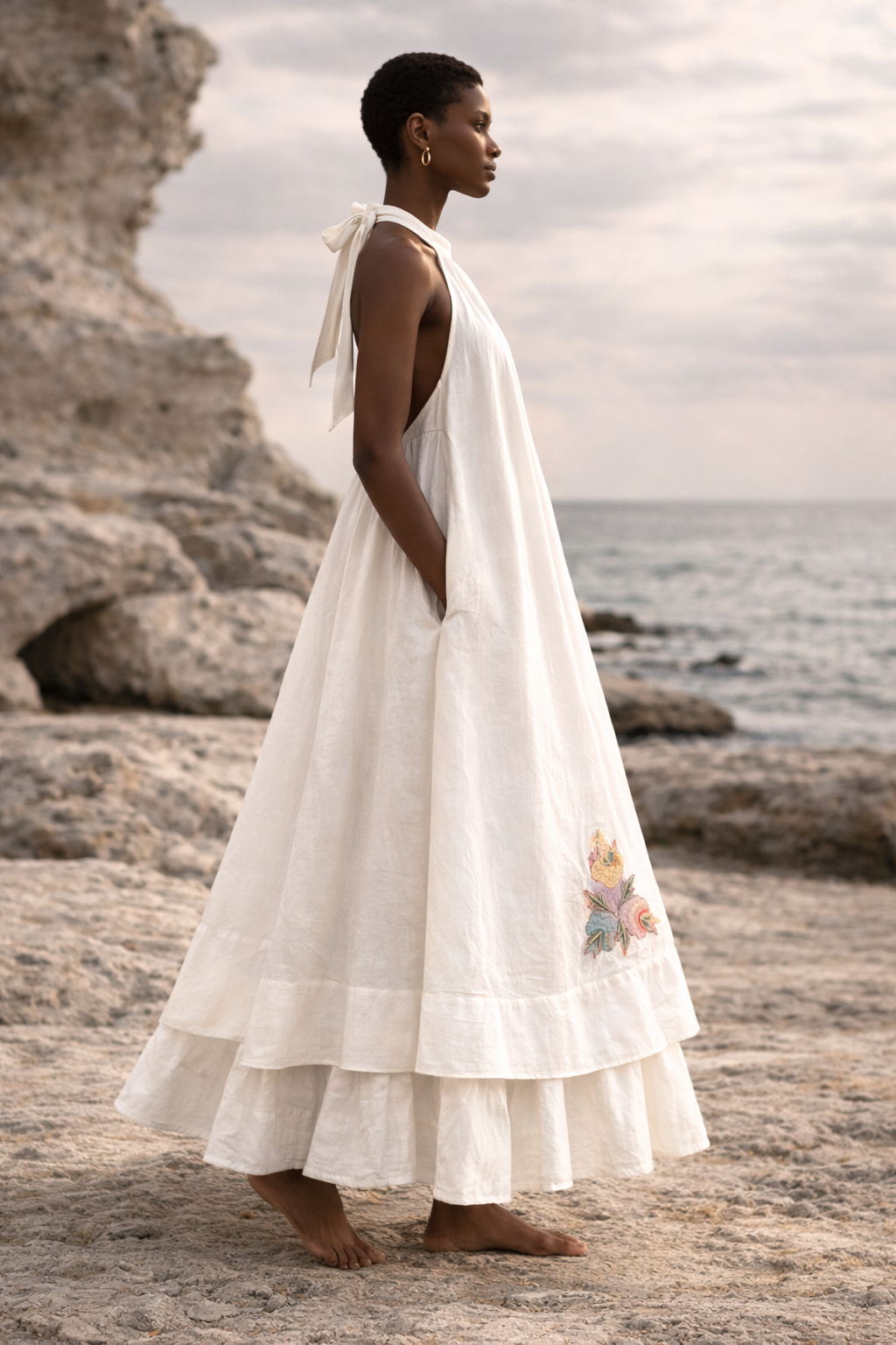 Sassandra Embroidered Maxi Dress