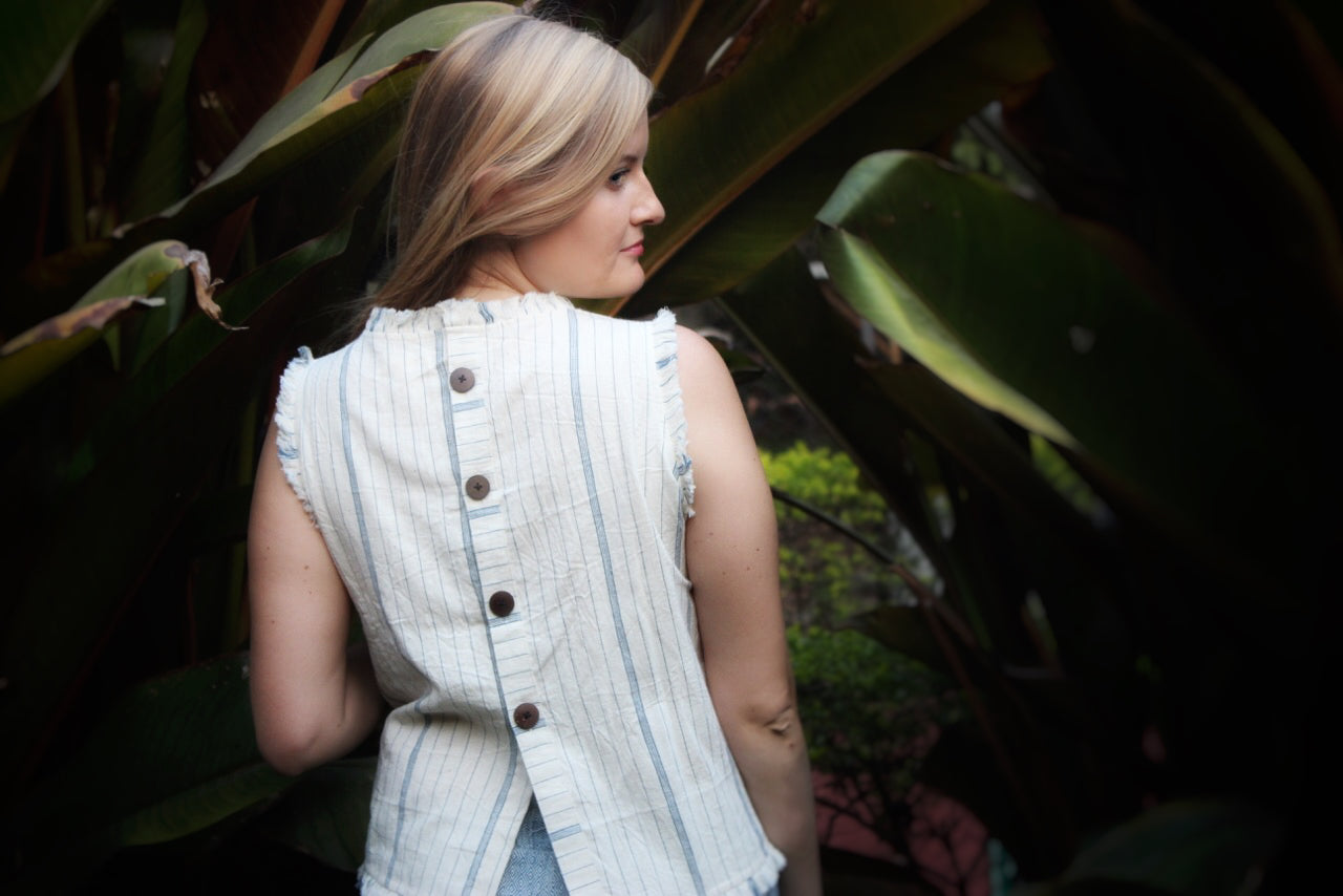 Organic Cotton Top | Eco friendly Fashion | Artisan made Clothing 