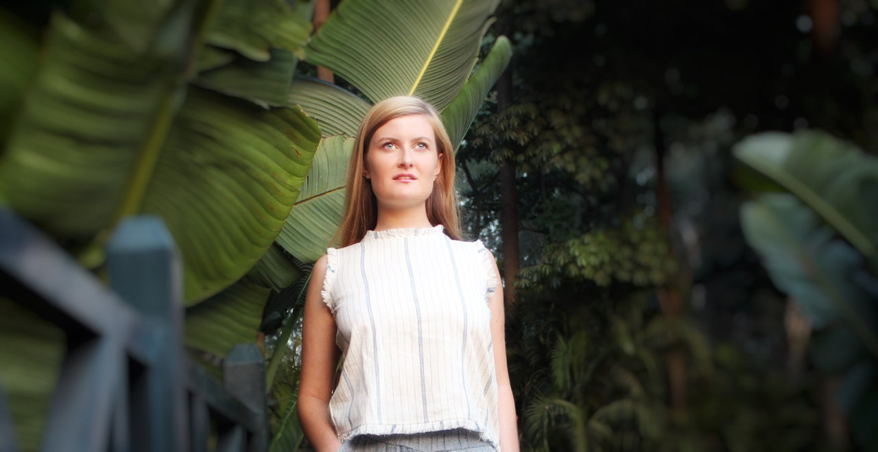 Organic Cotton Top | Sustainable Fashion | Handwoven Clothing 