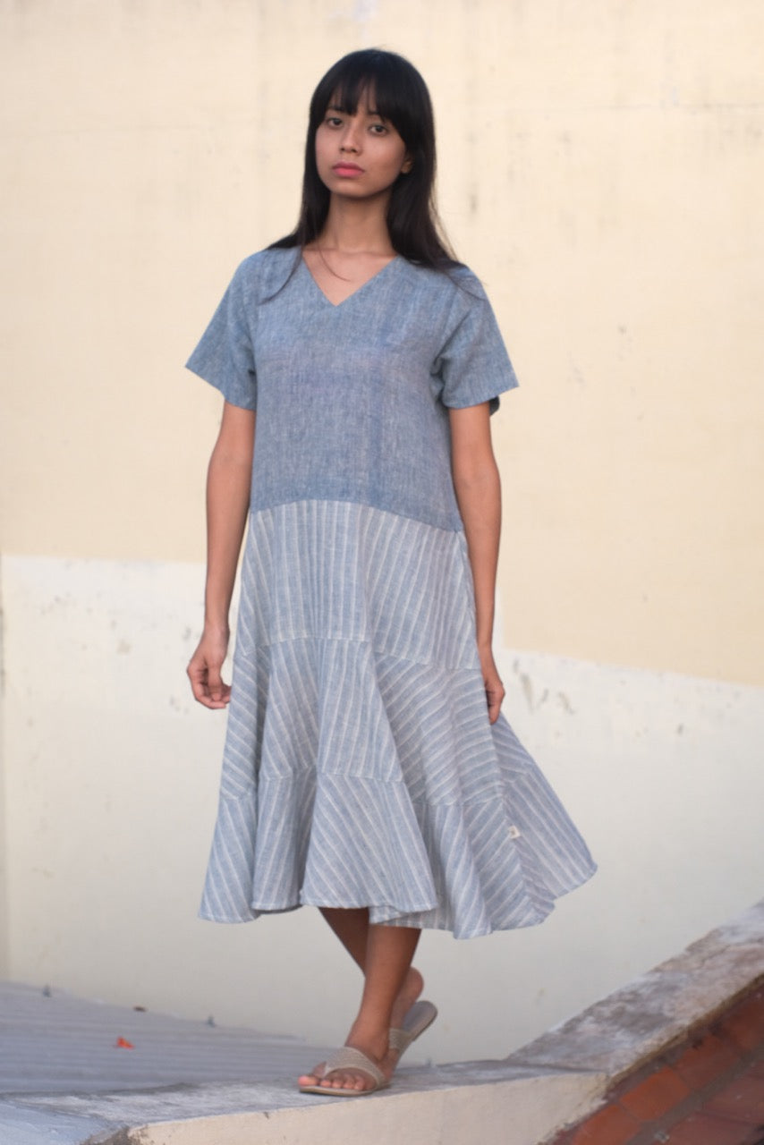 Tier Dress by Moborr in soft and breathable Handwoven Cotton  