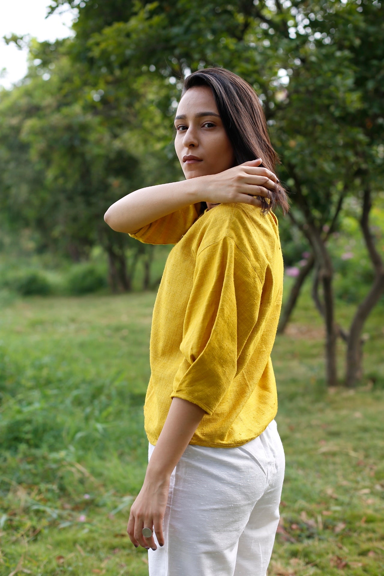 Handspun Handwoven Eri Silk Top 