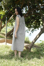 Long Tunic dess in handwoven cotton 